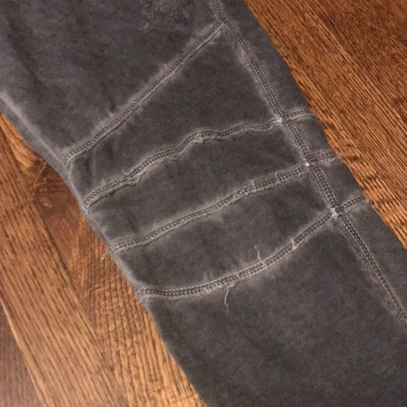 EUC True Religion Charcoal Grey Stars Biker Pant High Waisted Joggers - Picture 5 of 8